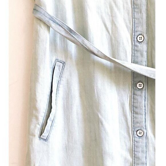 Velvet Heart Elodie Tie Waist Chambray Shirt Dress - Picture 6 of 13